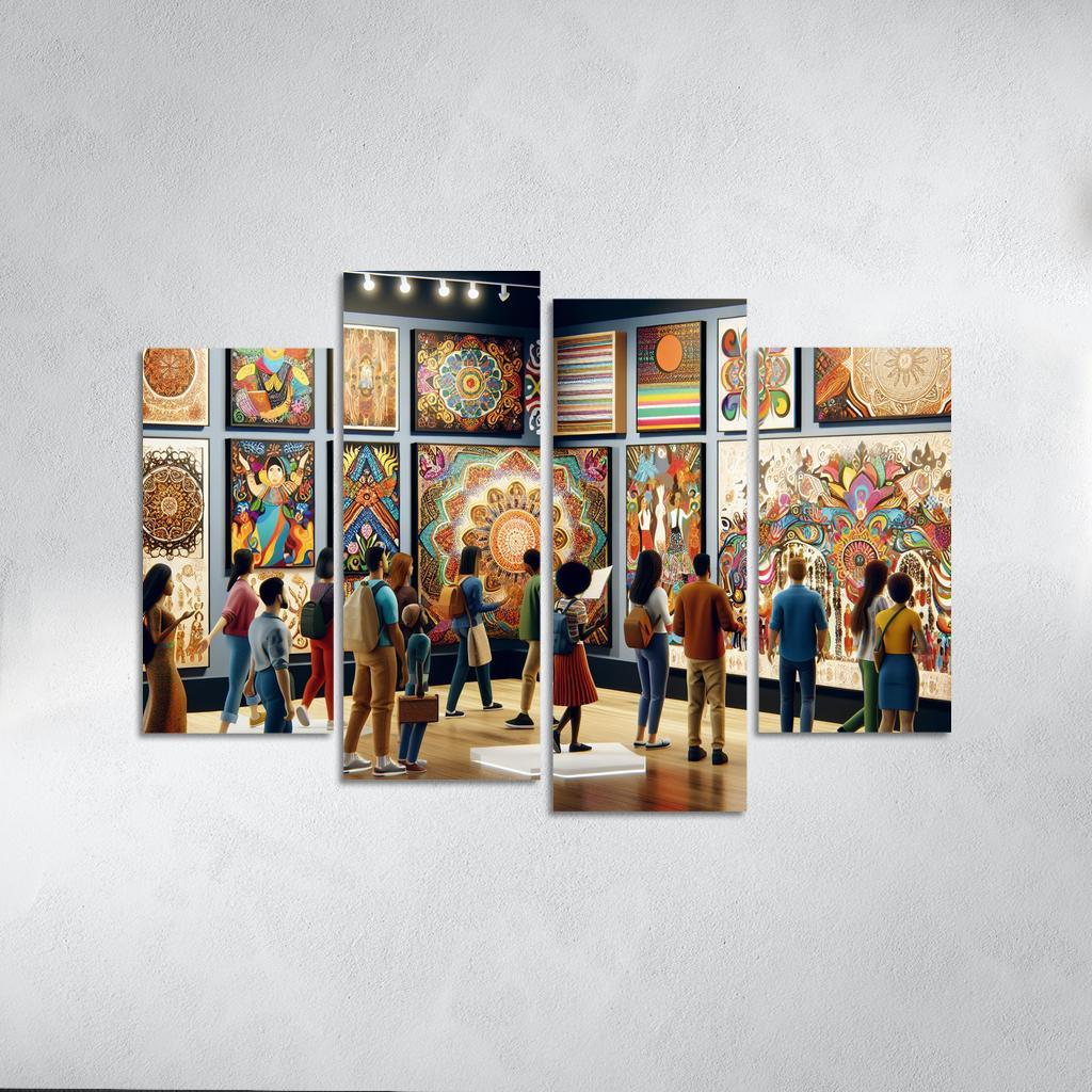Bridging Cultures Artistic Expressions Of Unity Framed Paintings