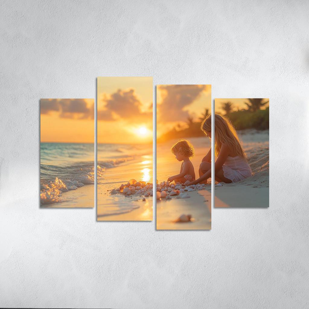 Seashells Of Love A Mothers Treasures Canvas Paintings Frame