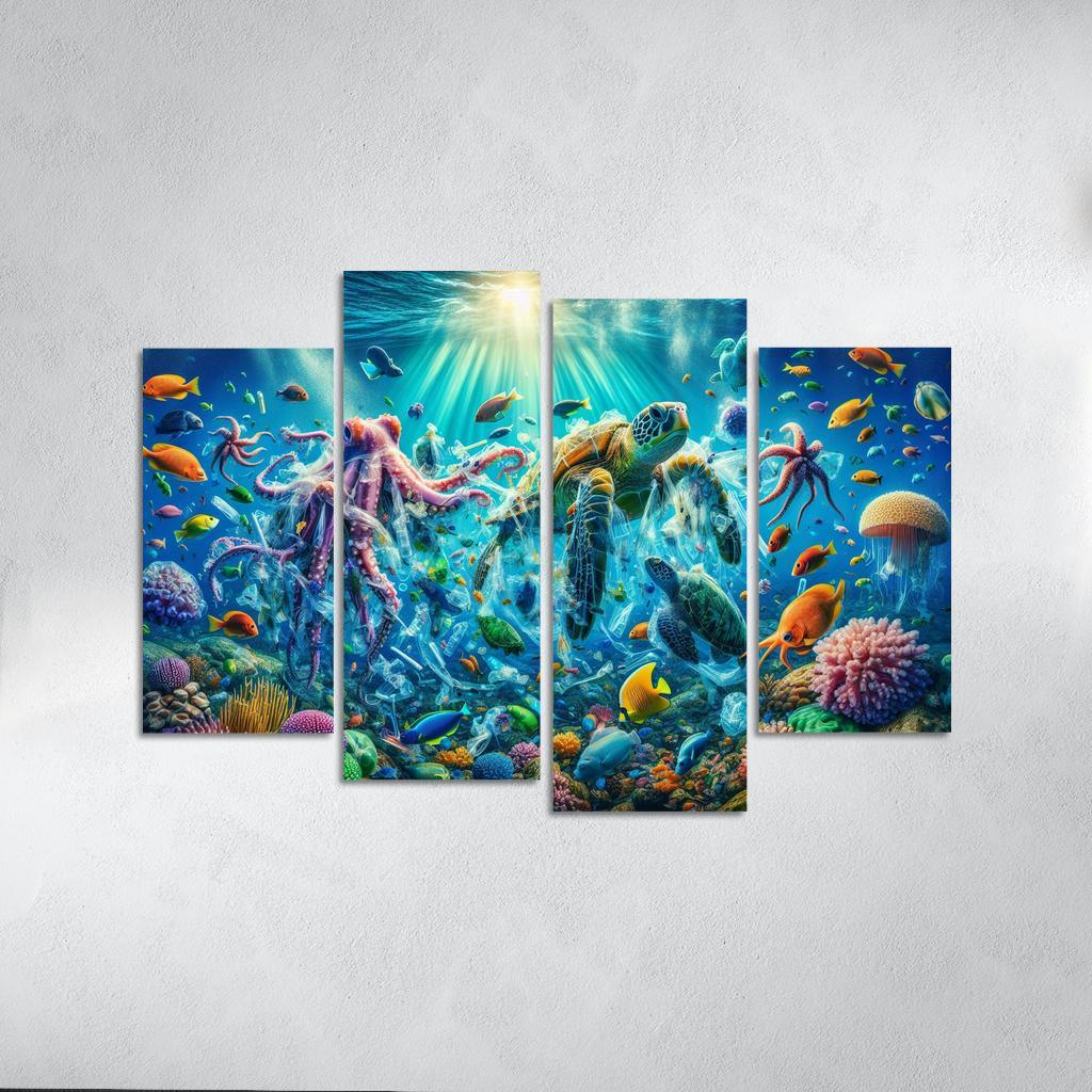 A Future Without Plastic Reimagining Waste Custom Paintings Frame