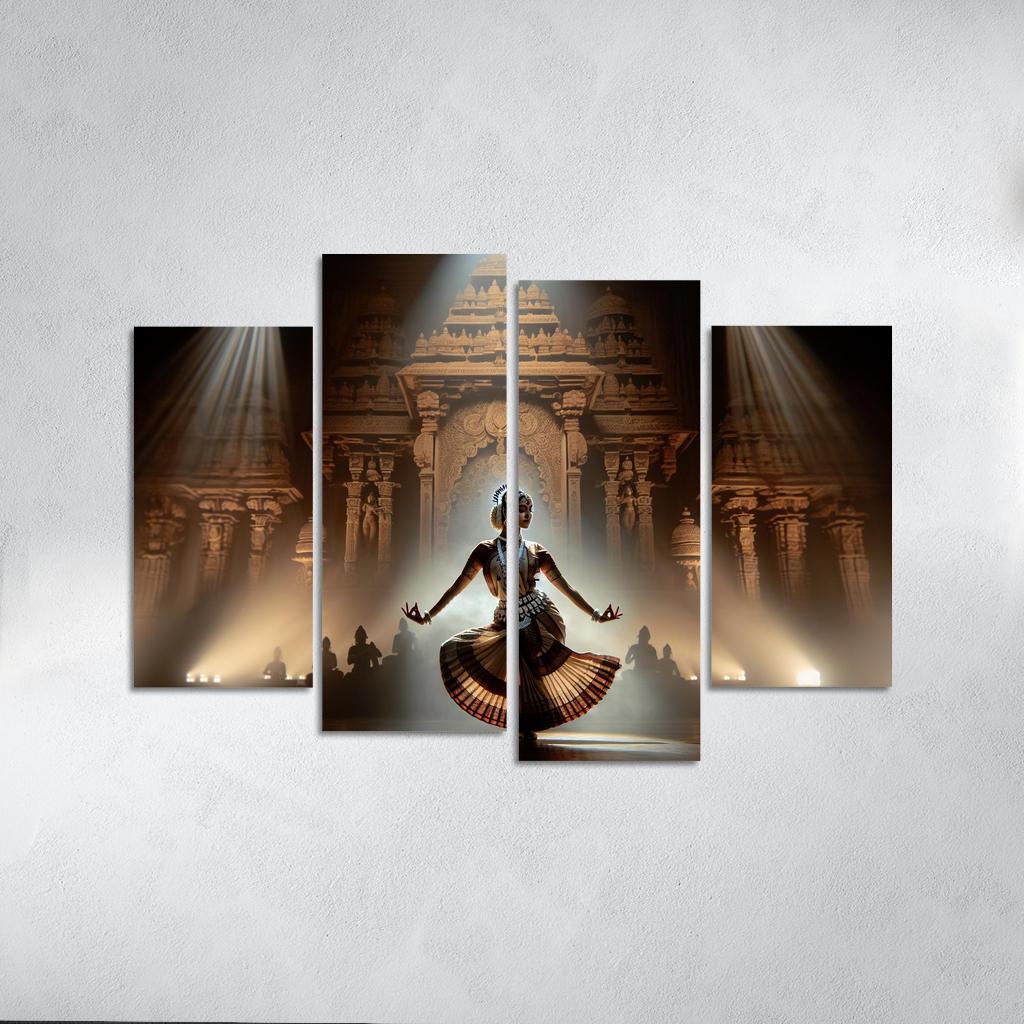 Odissi The Sacred Dance Of Odisha Modern Paintings Frame