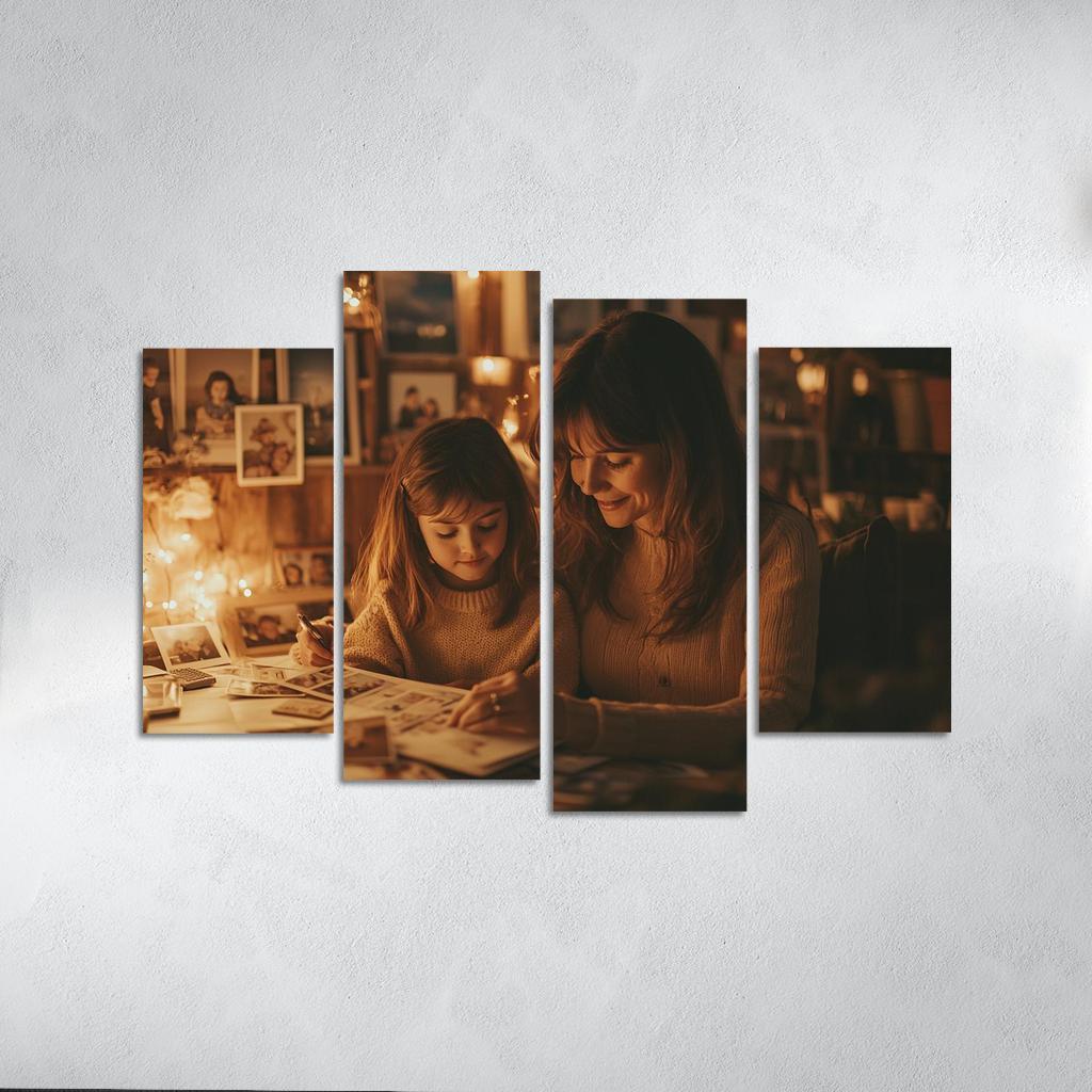 A Time To Remember Celebrating Motherhood Canvas Paintings Frame