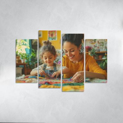 Threads Of Connection A Mothers Tapestry Custom Paintings Frame
