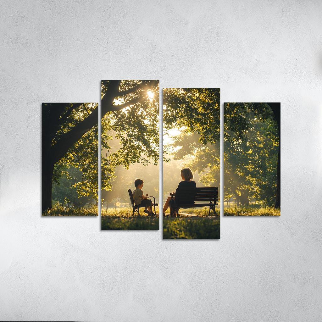 Reflections Of Love A Mother's Heartfelt Advice Canvas Paintings Frame