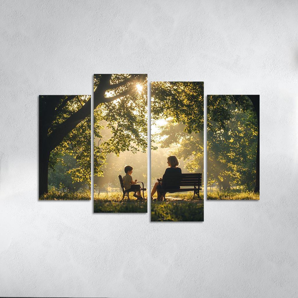 Reflections Of Love A Mother's Heartfelt Advice Canvas Paintings Frame