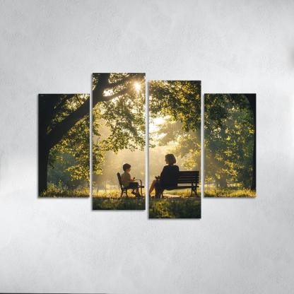 Reflections Of Love A Mother's Heartfelt Advice Canvas Paintings Frame