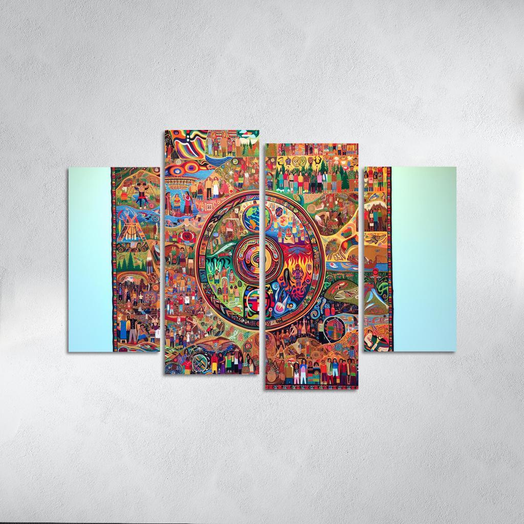 Voices Of The Forgotten Preserving Indigenous Cultures Custom Paintings Frame