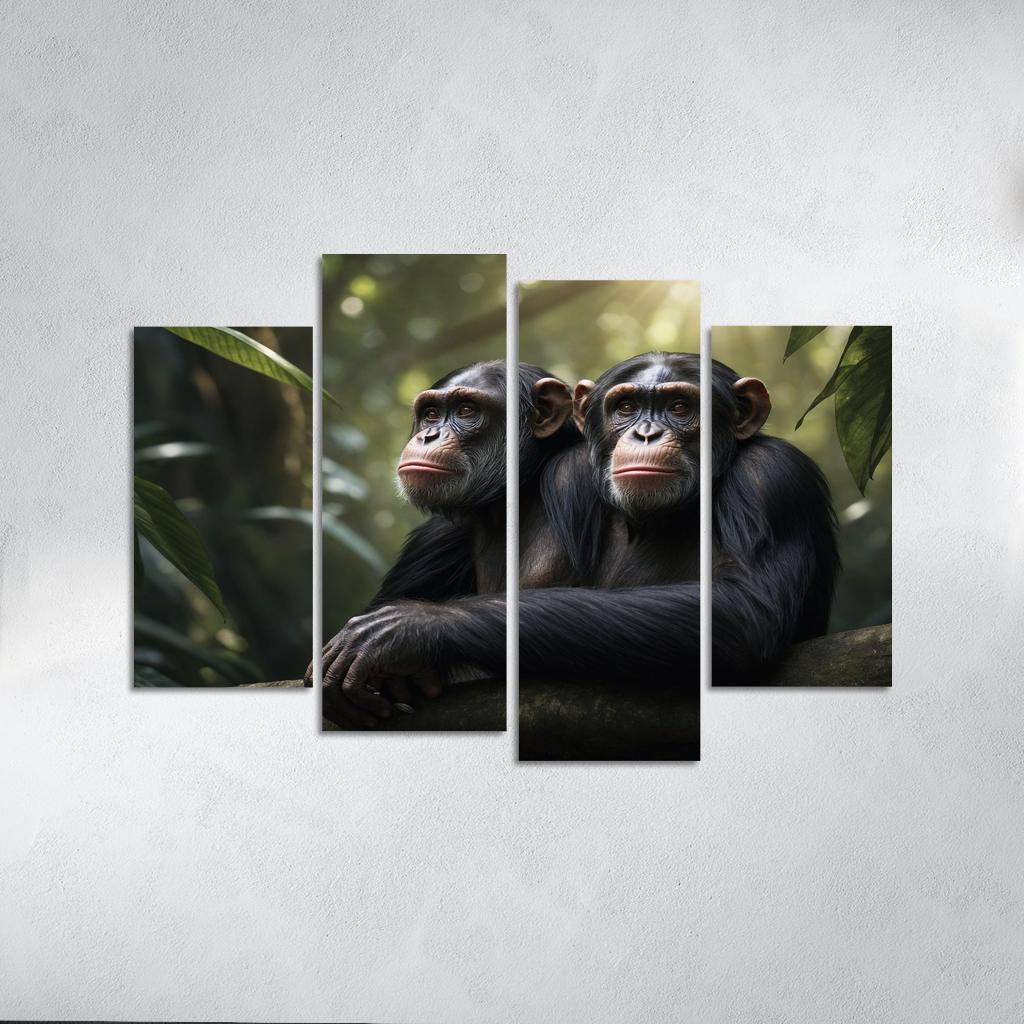 The Enigmatic Chimpanzee Our Closest Relative Canvas Paintings Frame