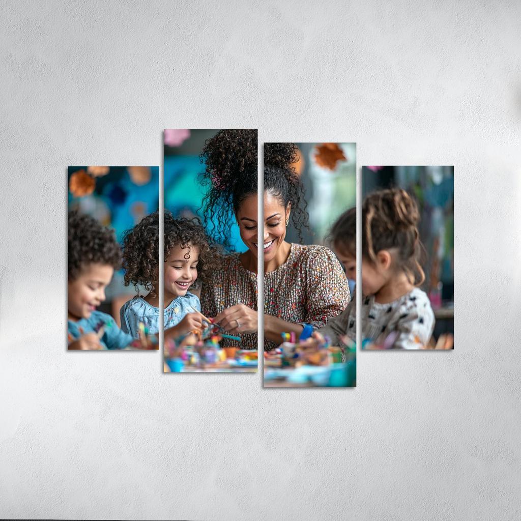 Crafted Memories A Mothers Handmade Love Modern Paintings Frame