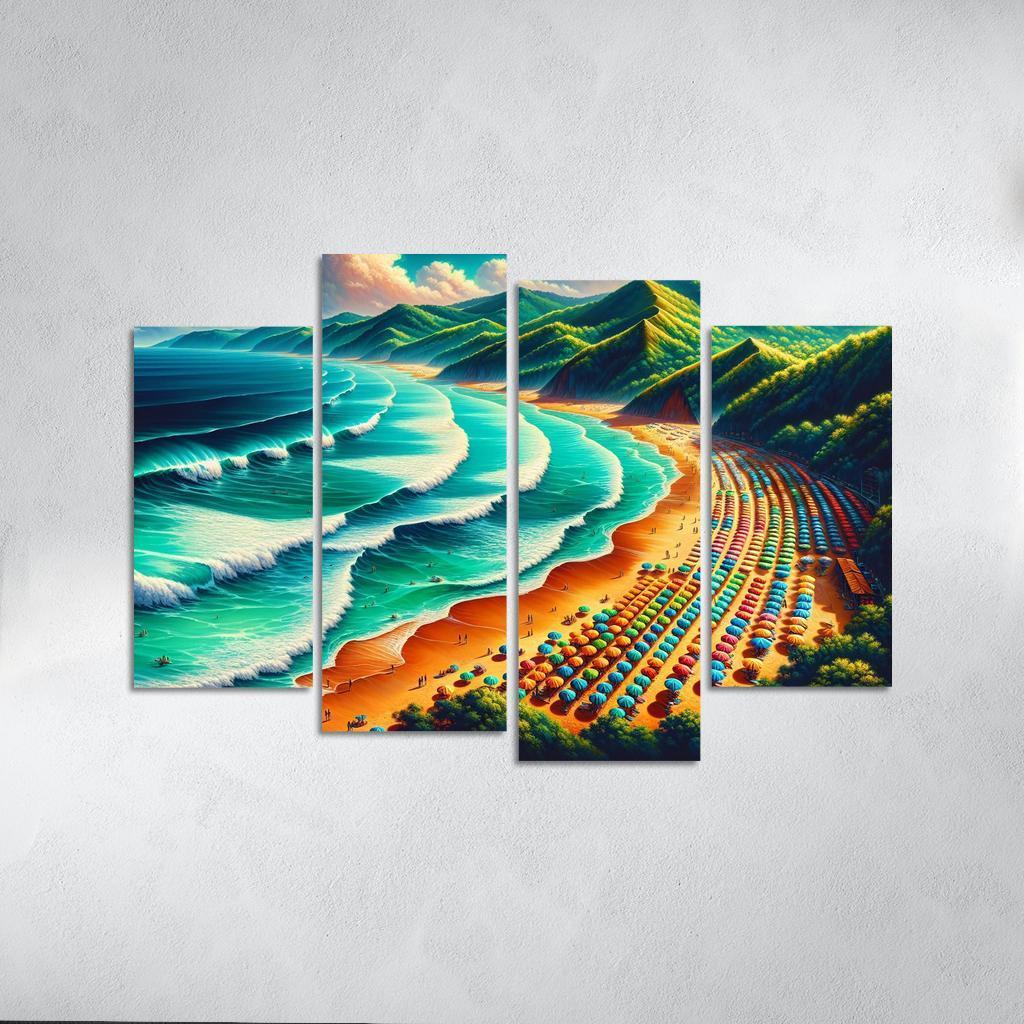 Emerald Isle Adventures Modern Paintings Frame