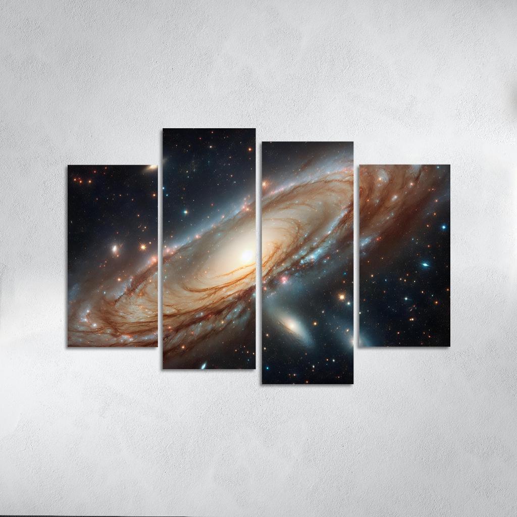 The Striking Features Of The Andromeda Galaxy Abstract Paintings Frame