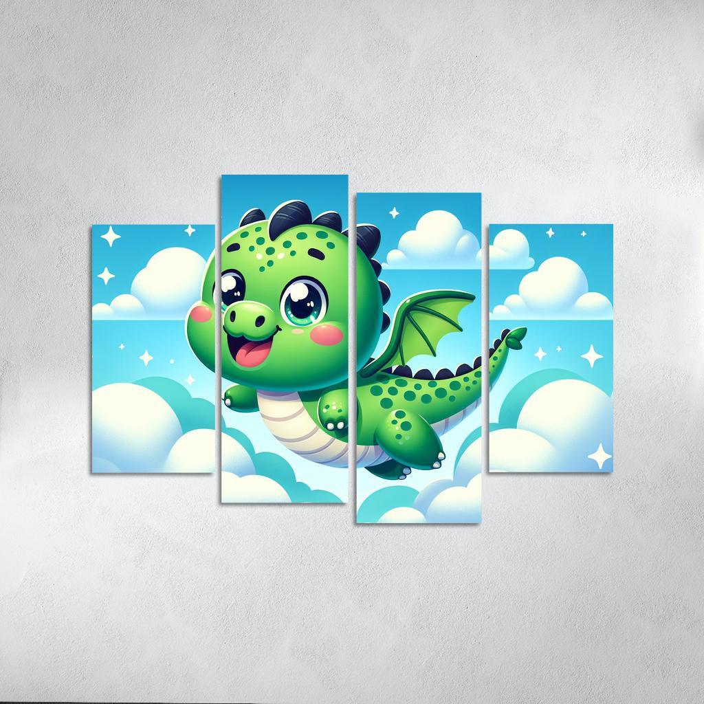 Daring Dragon - Adventure Awaits Framed Paintings