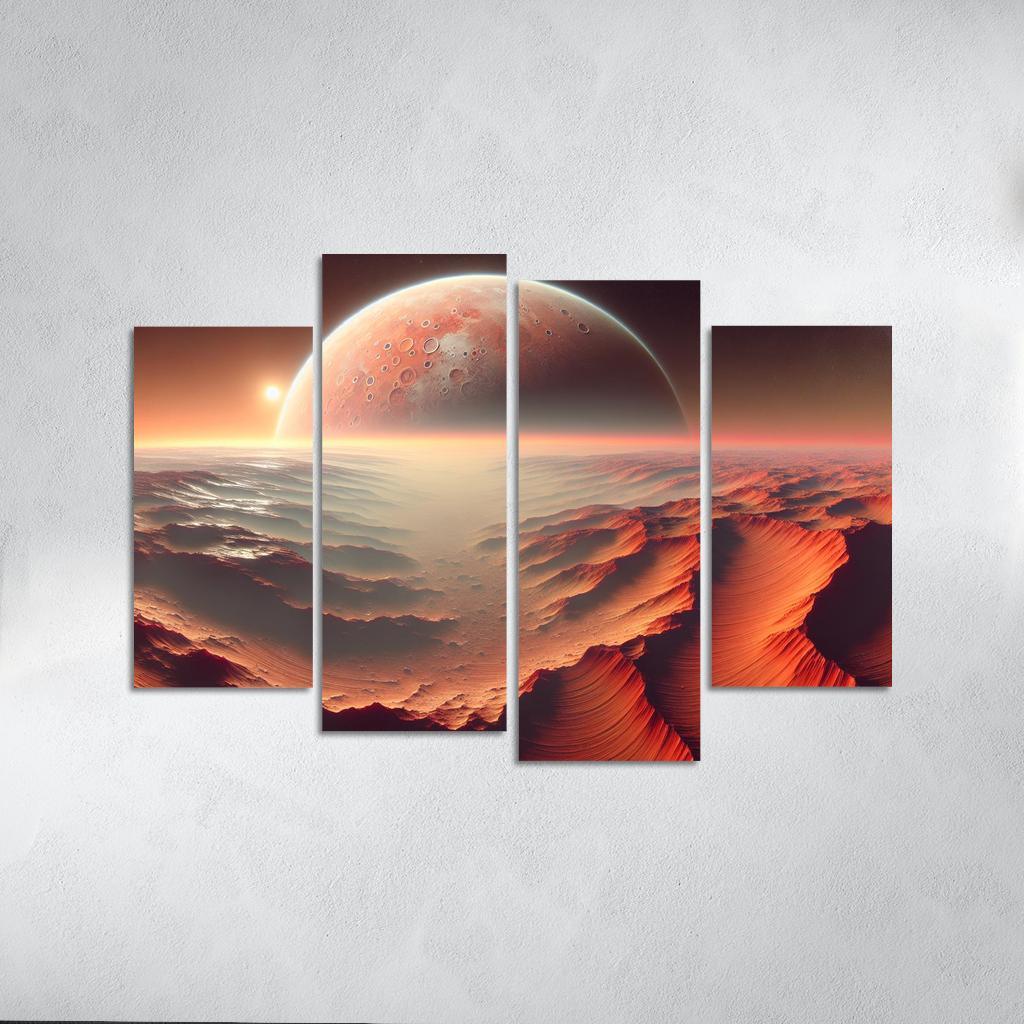 The Evolving Landscape Of Mars Abstract Paintings Frame