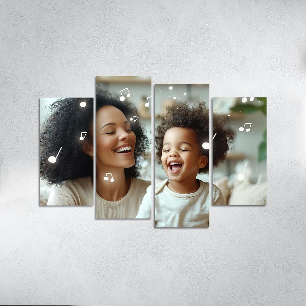 The Heartfelt Melody A Mothers Love Song Custom Paintings Frame