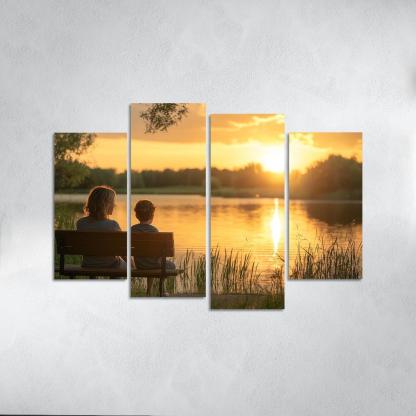 Moments Of Reflection A Mothers Guidance Custom Paintings Frame