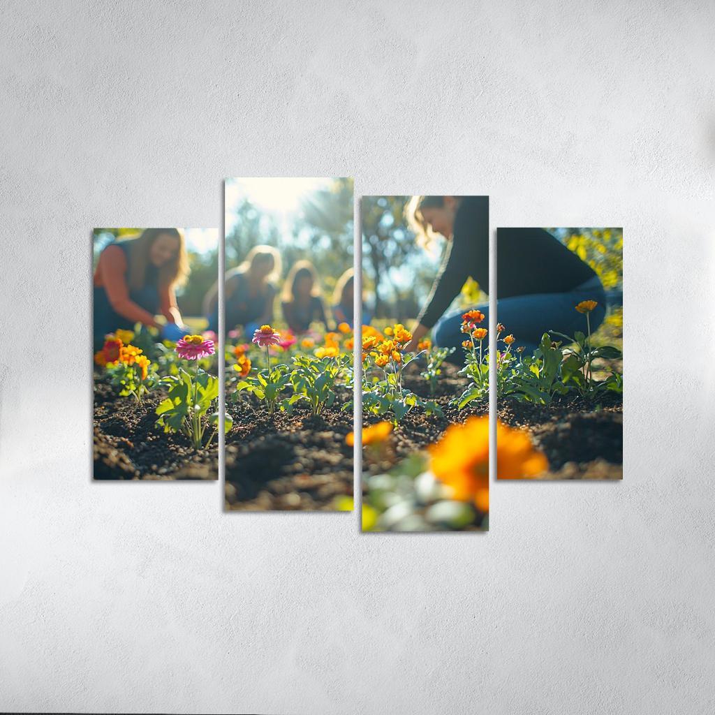 A Mothers Garden Cultivating Love Modern Paintings Frame