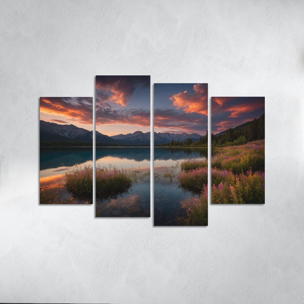 The Ethereal Glow Of Celestial Waters Oil Paintings Frame