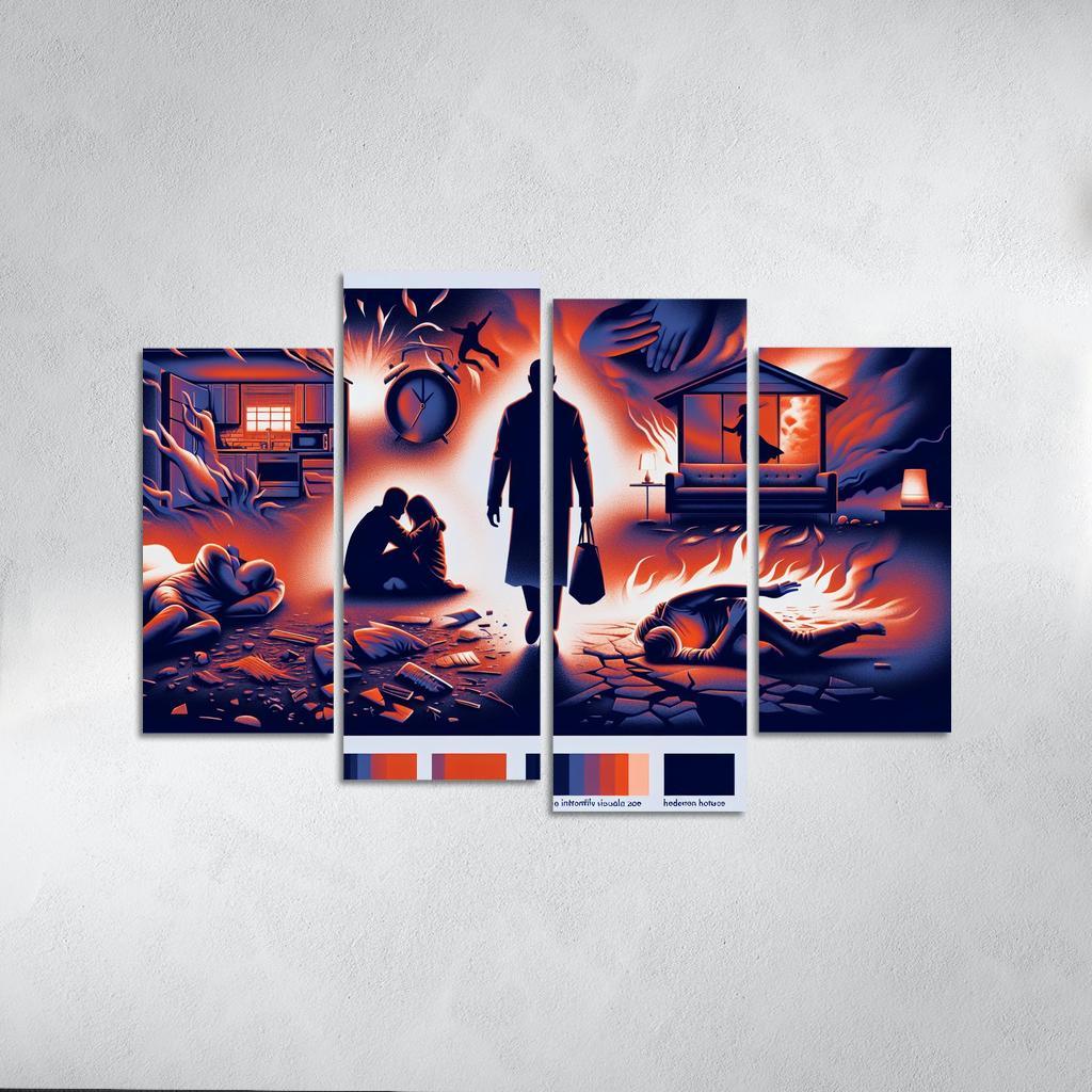 The Sound Of Silence Domestic Abuse Awareness Multi-panel Paintings