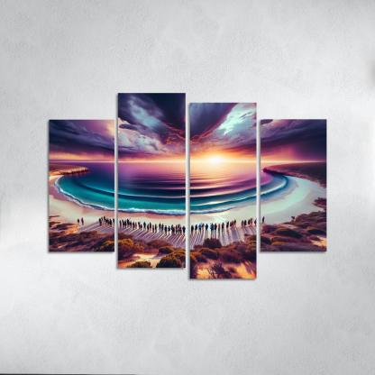 Whale Watch Vista Modern Paintings Frame