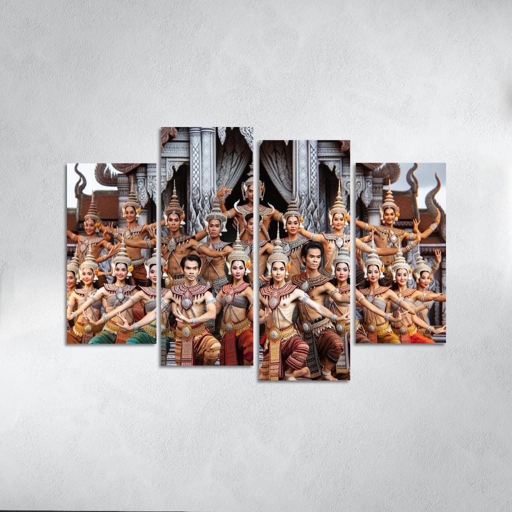 Khmer Dance The Grace Of Cambodia Modern Paintings Frame