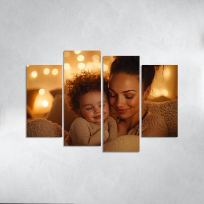 The Comfort Of Her Love A Mothers Embrace Canvas Paintings Frame