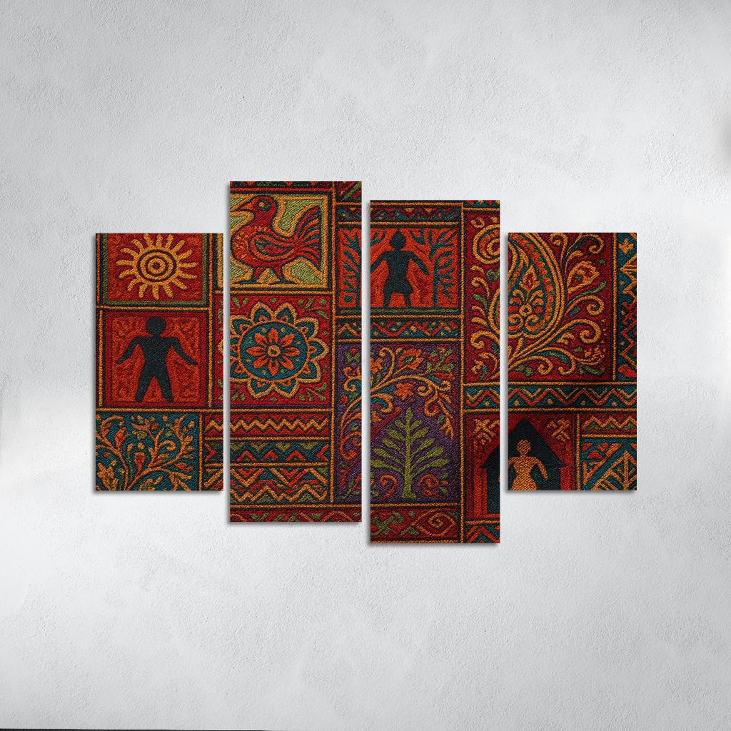 Threads Of Heritage Celebrating Cultural Preservation Through Art Premium Artwork Frames