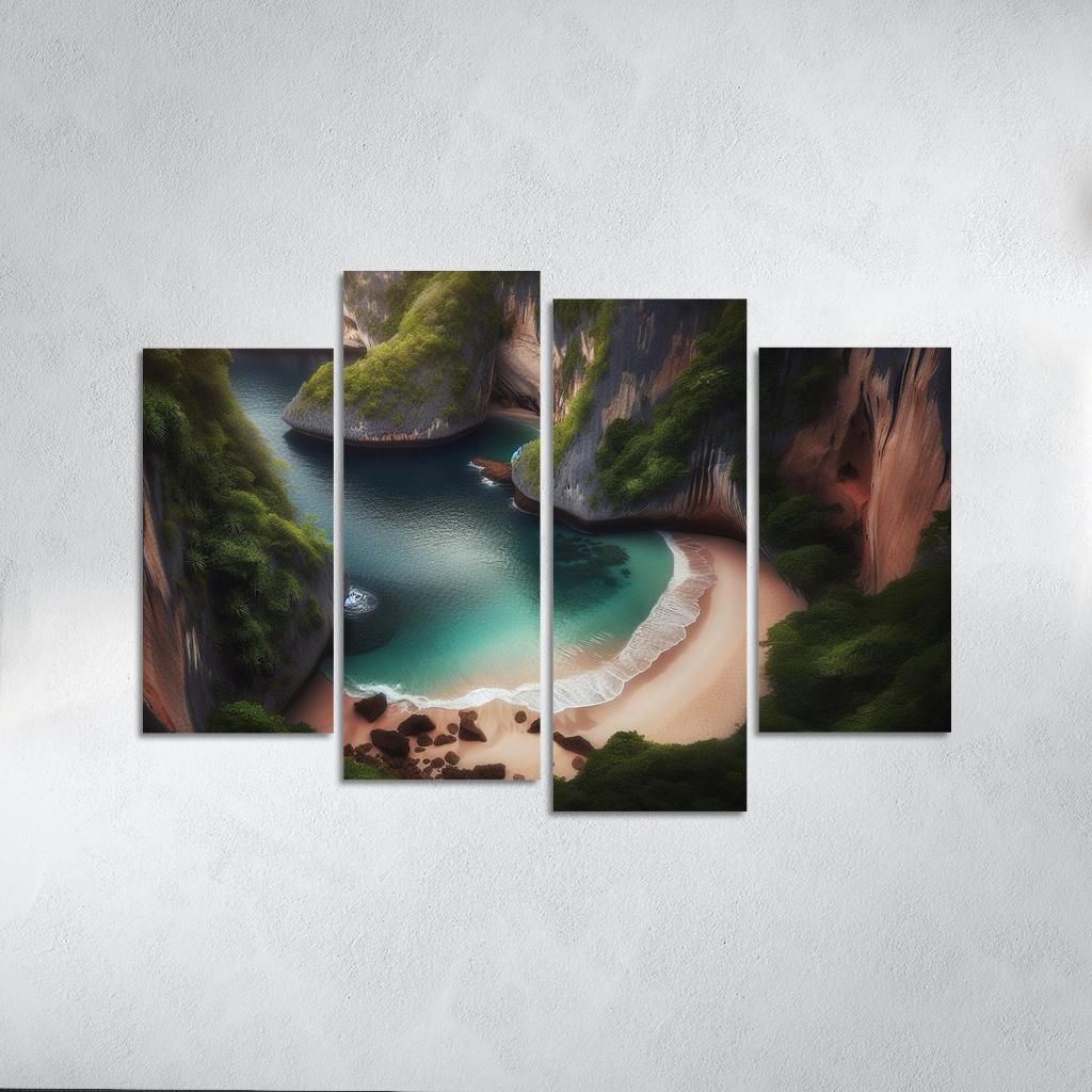 Hidden Cove Beach Premium Artwork Frames