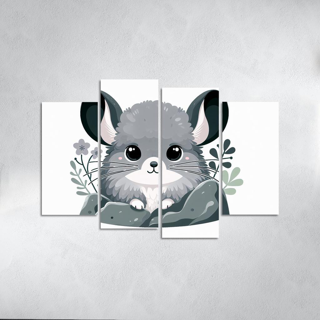 Charming Chinchilla Modern Paintings Frame