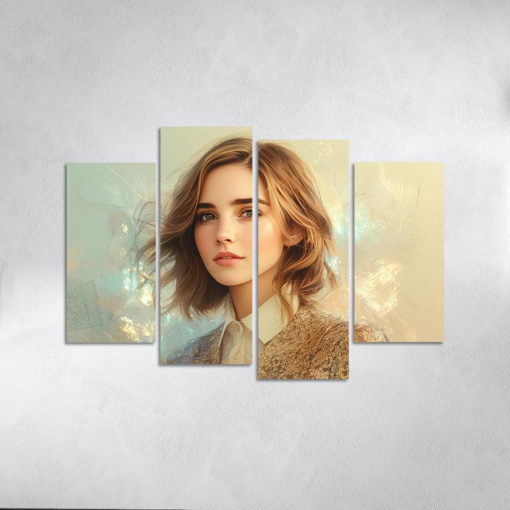 Emma Watson Leading With Grace In A Wizarding World Framed Paintings