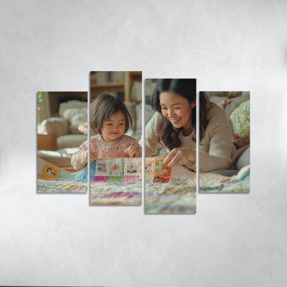 The Quilt Of Life Stitched With A Mother's Care One-piece Frames