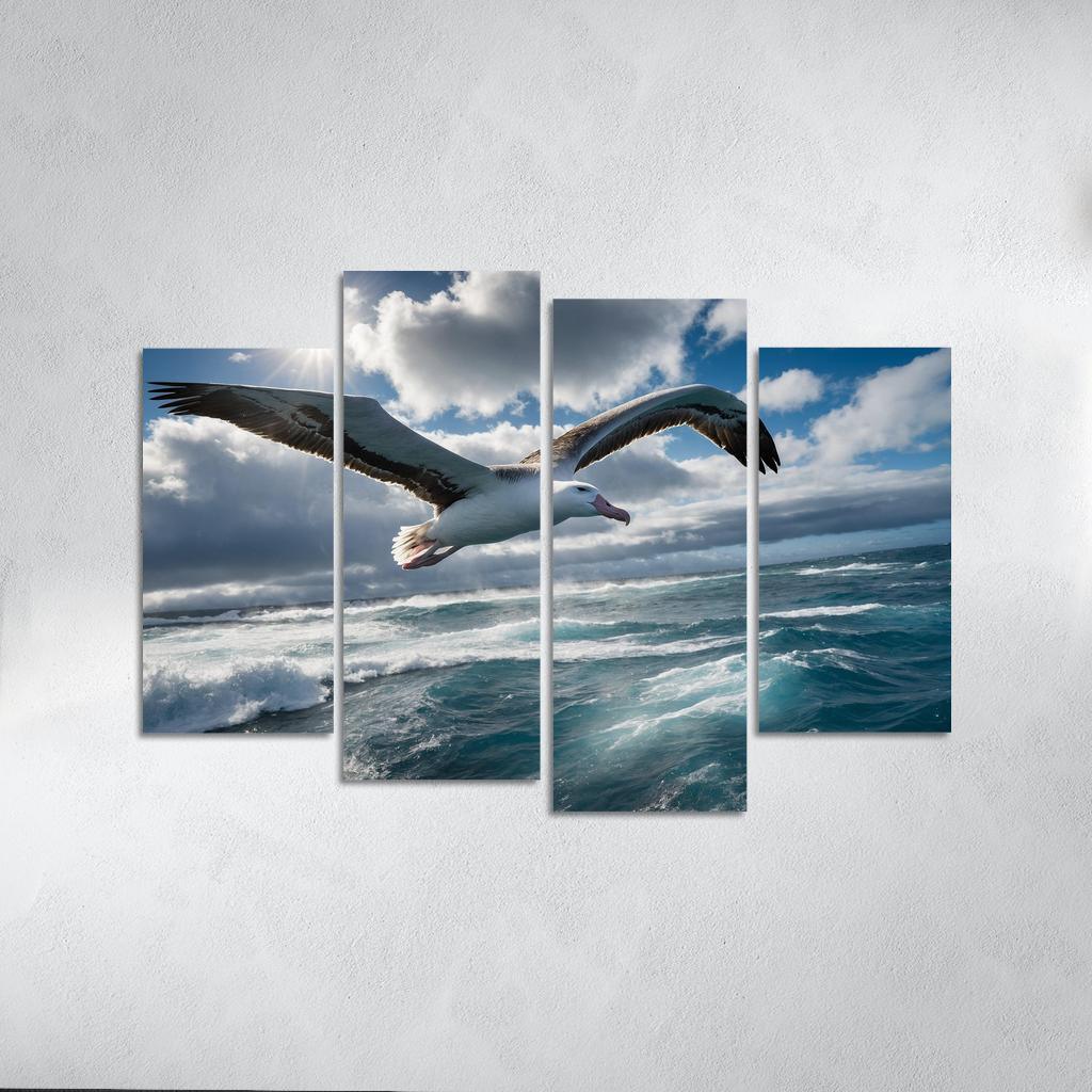 The Majestic Albatross Master Of The Winds Modern Paintings Frame
