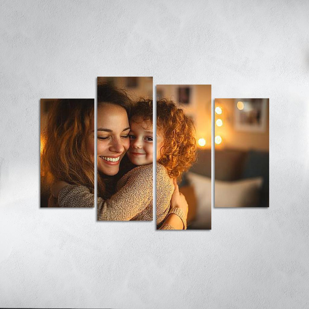 The Bond Of Love A Mothers Embrace Custom Paintings Frame