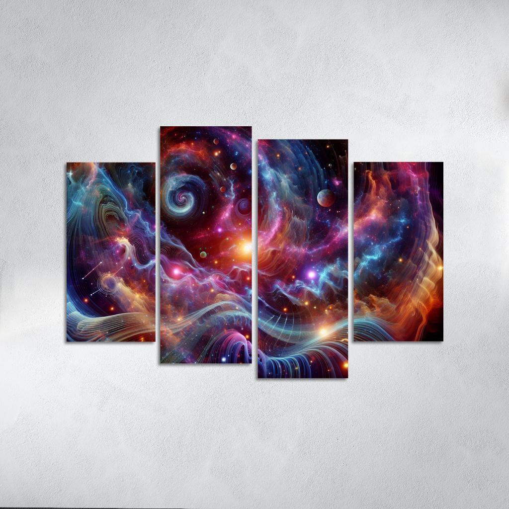 Celestial Interplay Of Frequencies Premium Artwork Frames
