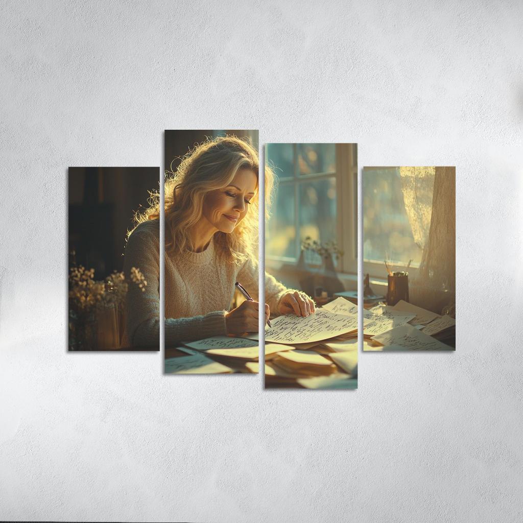 Handwritten Love Letters A Mother's Heart Modern Paintings Frame