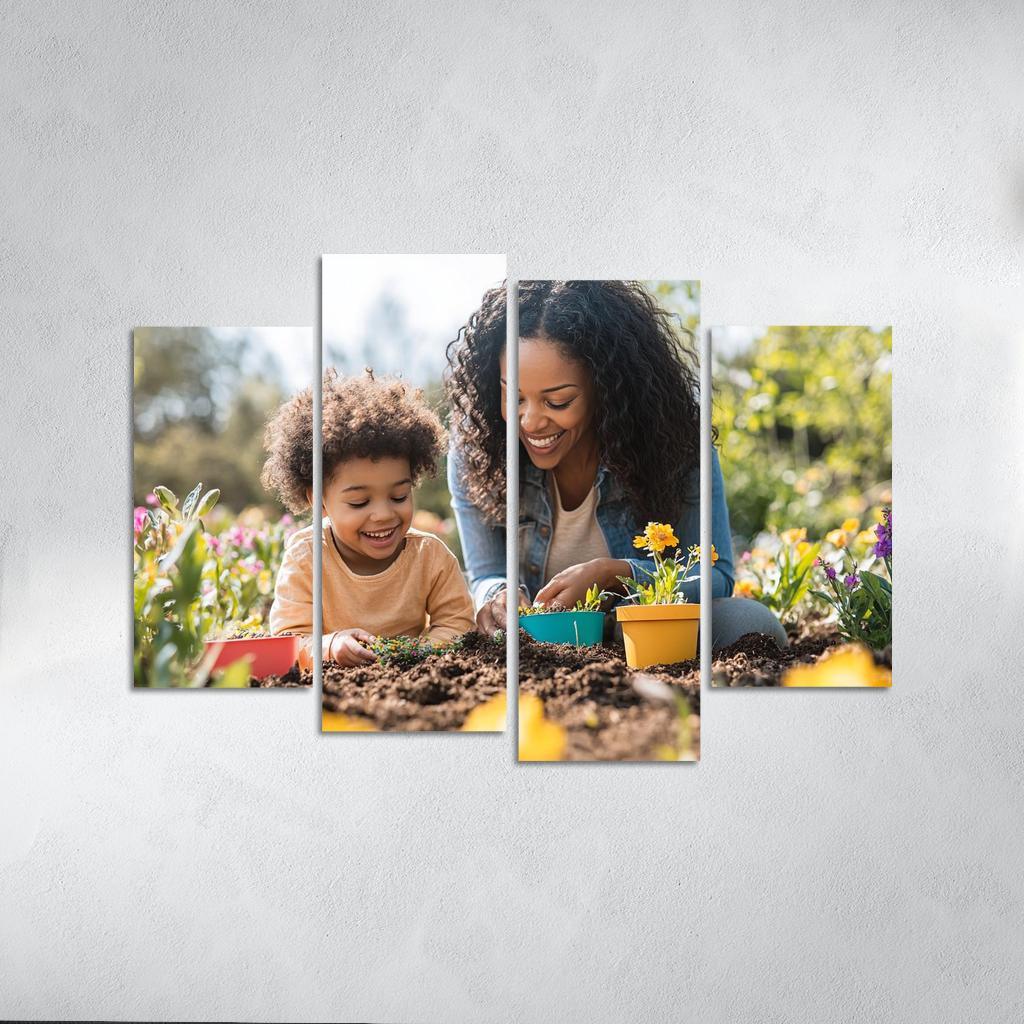 In Her Garden A Mother's Nurturing Spirit One-piece Frames