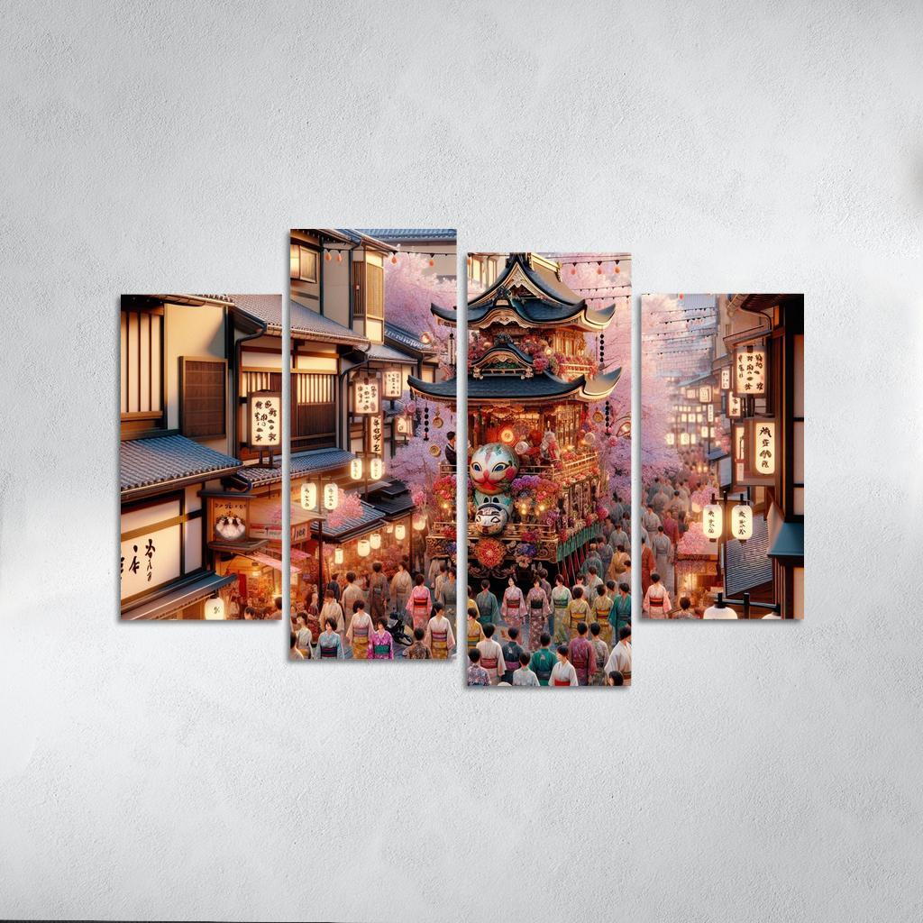 Gion Matsuri - Japan Modern Paintings Frame