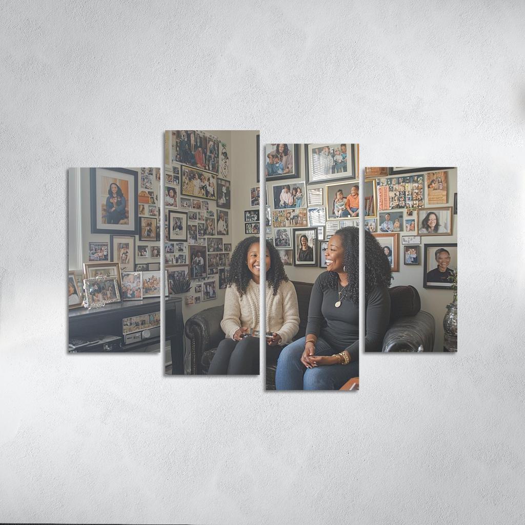 A Journey Through Time Memories Shared Custom Paintings Frame