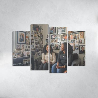 A Journey Through Time Memories Shared Custom Paintings Frame