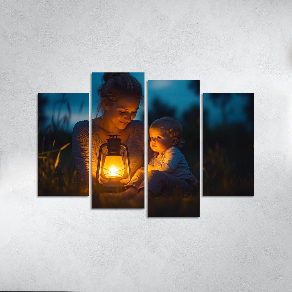 A Light In The Dark A Mothers Guiding Presence Canvas Paintings Frame