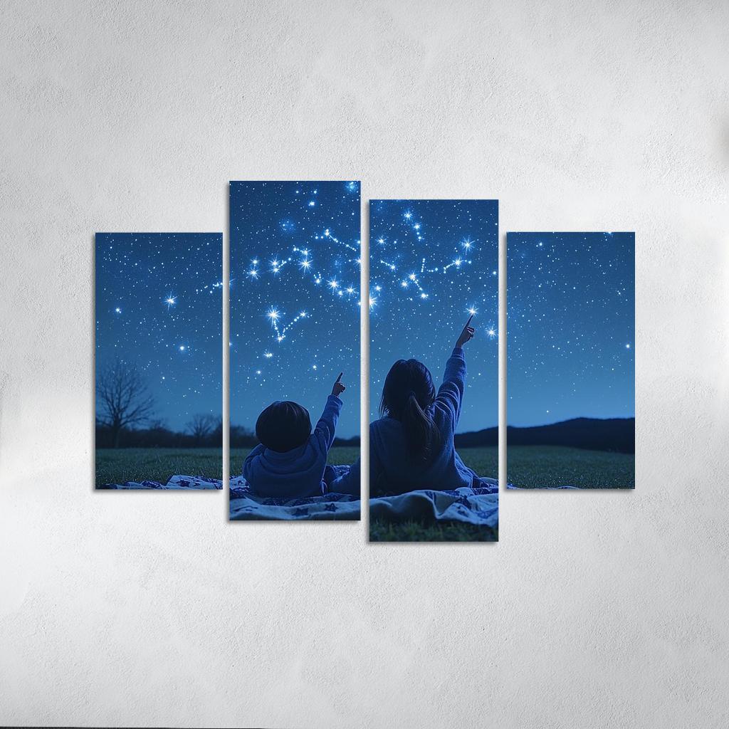 Guiding Stars A Mothers Light Canvas Paintings Frame