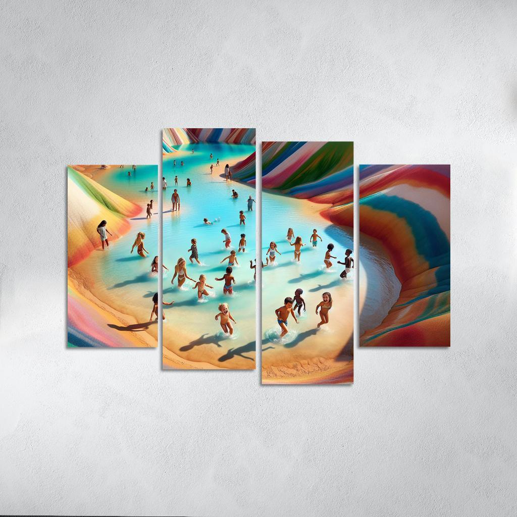 Lagoon Of Dreams Family Adventure Spot Premium Artwork Frames