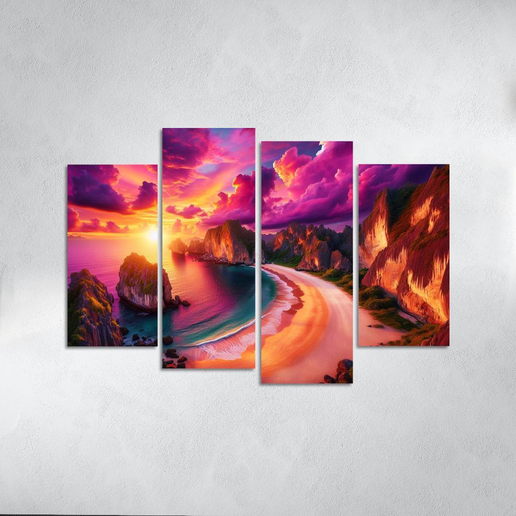 Sunset Ridge Beach Premium Artwork Frames