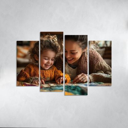 Threads Of Connection A Mothers Tapestry Of Love Canvas Paintings Frame