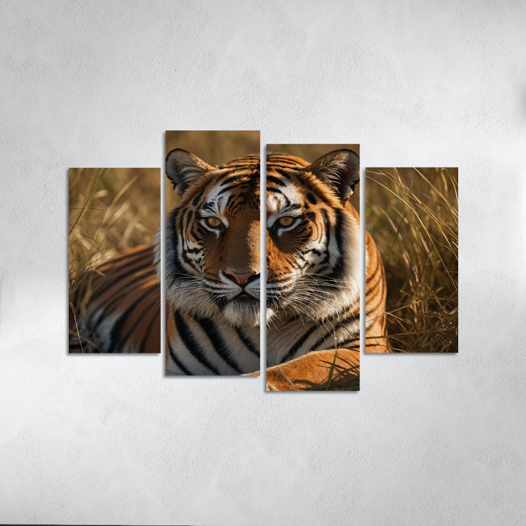 The Magnificent Bengal Tiger Icon Of The Indian Wilderness Modern Paintings Frame