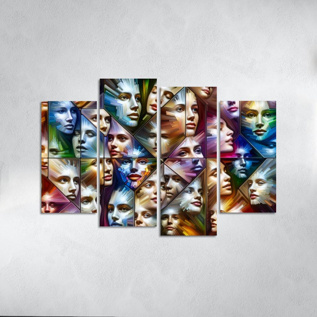 The Silent Struggles Mental Health And Society Custom Paintings Frame