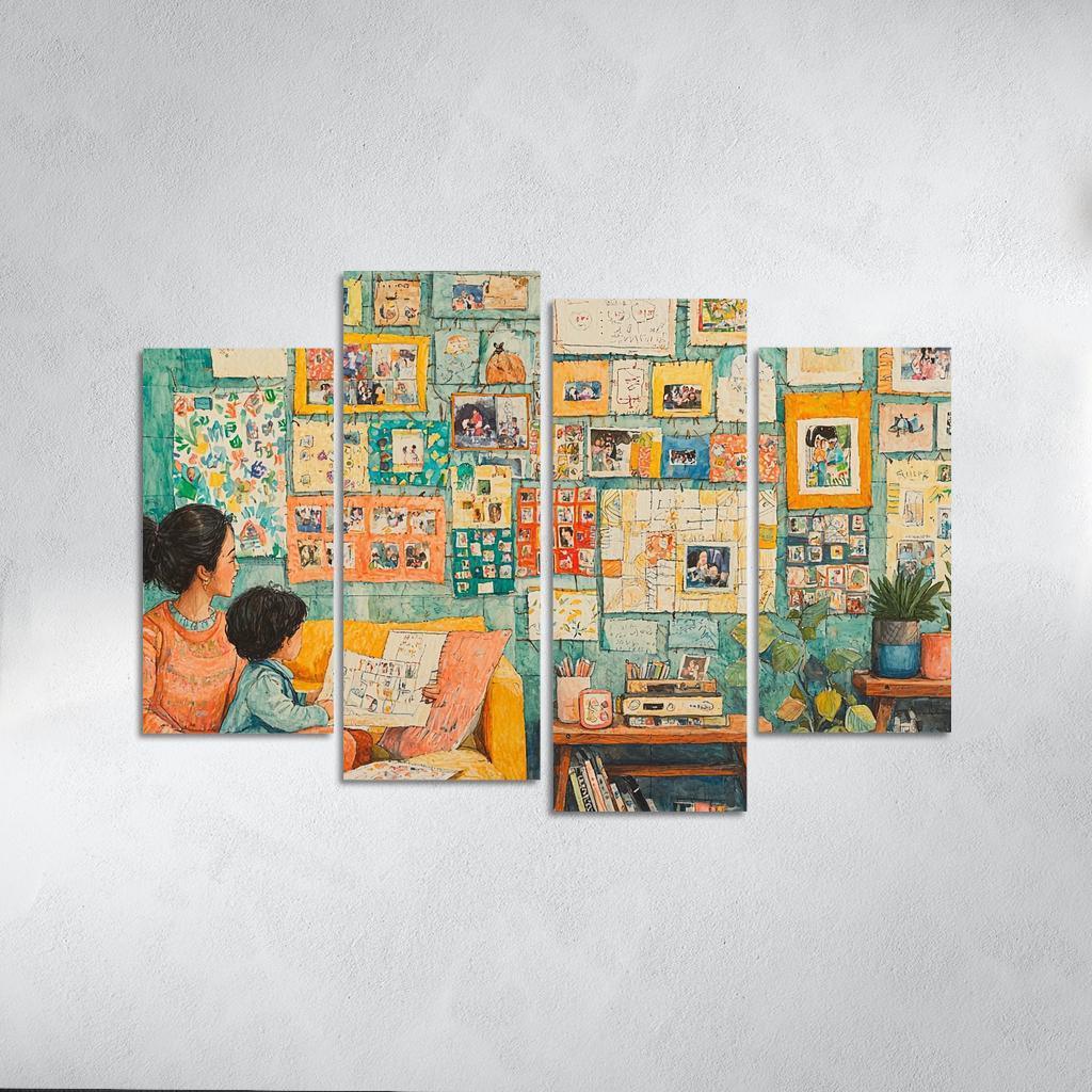 The Tapestry Of Family A Mothers Weaving Custom Paintings Frame