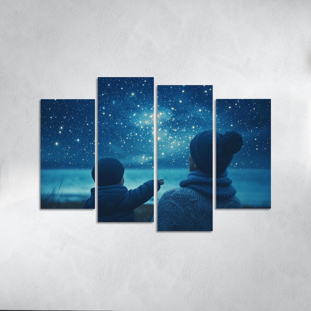 The Light Of Hope A Mothers Guiding Star Canvas Paintings Frame