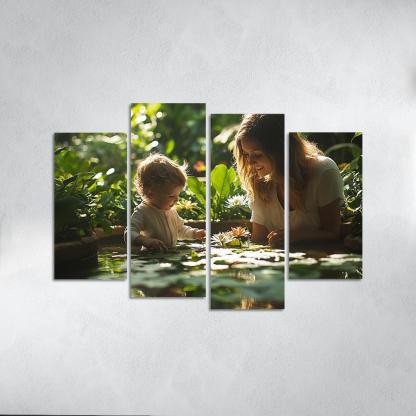Reflections Of Love A Mothers Wisdom In Nature Canvas Paintings Frame