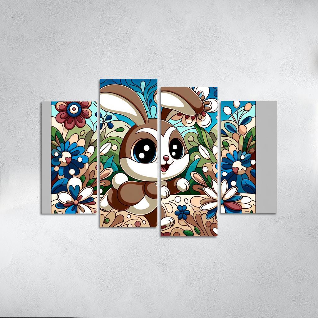 Bouncy Bunny - Garden Joy Framed Paintings