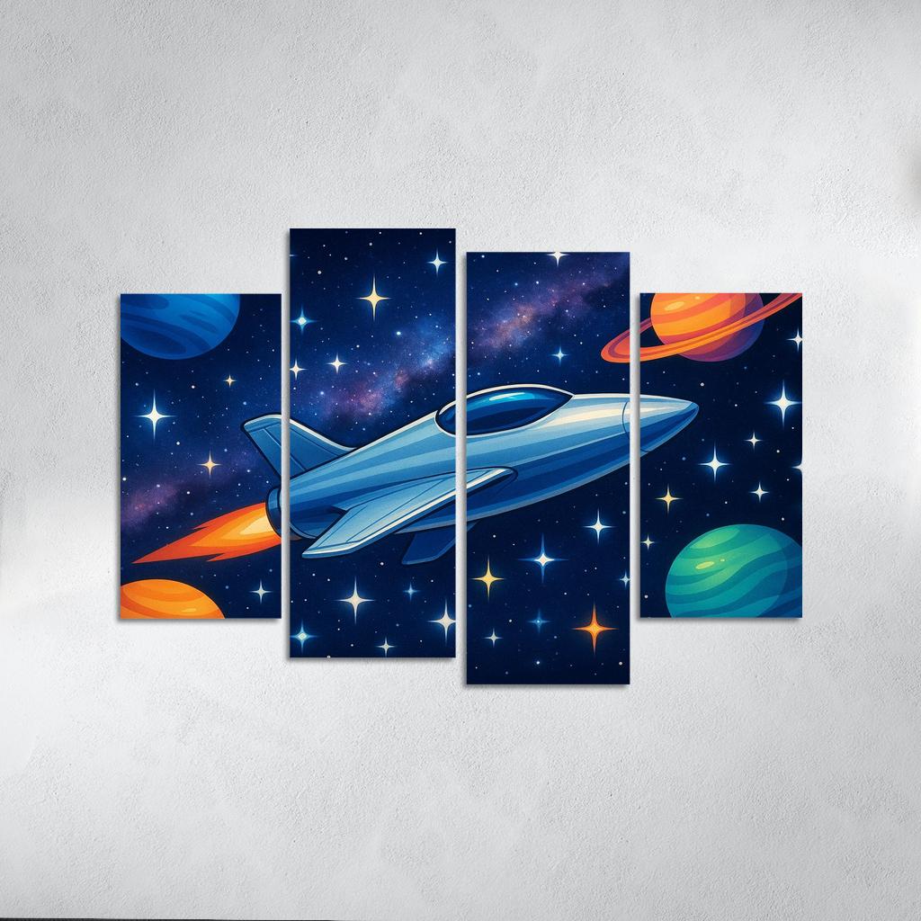 Galactic Space Voyager Premium Artwork Frames