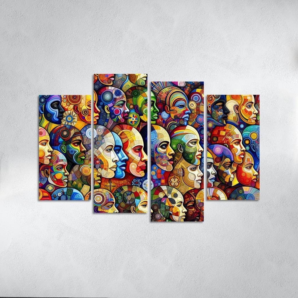 Unity In Diversity The Global Migration Experience Multi-panel Paintings